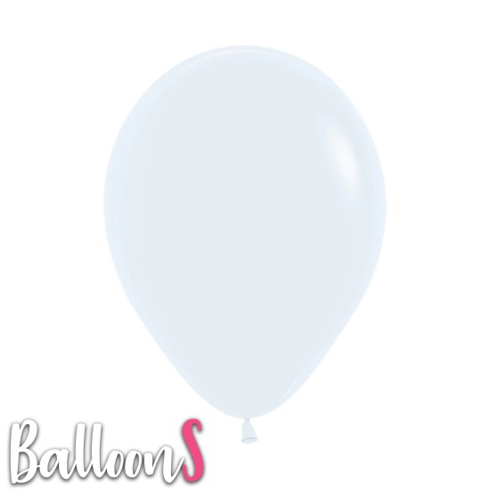 S01 12" Sempertex White Latex Balloon