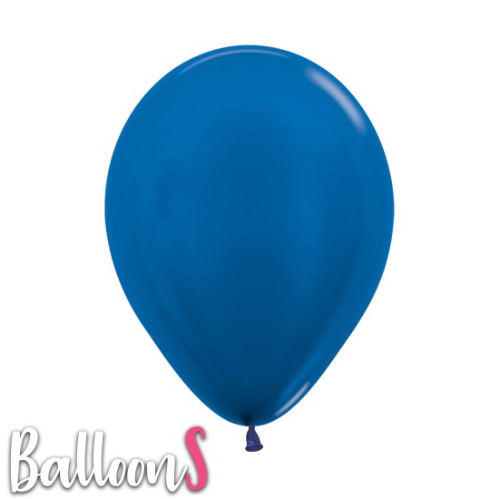 P09 12" Sempertex Pearl Satin King Blue Latex Balloon