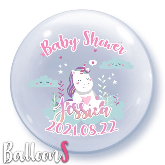 B04 Unicorn Baby Bubble Balloon 1
