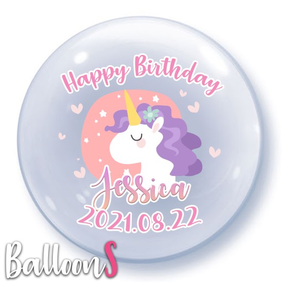 B05 Unicorn Baby Bubble Balloon 2