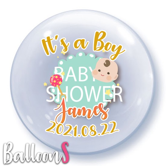 B07 Baby Shower Bubble Balloon