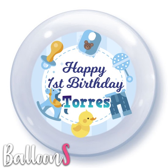 BD01 Baby Birthday Bubble Balloon