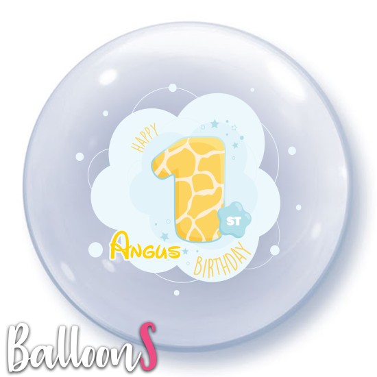BD05 Baby Birthday Bubble Balloon