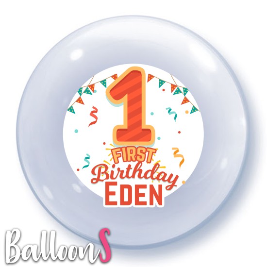 BD08 Baby Birthday Bubble Balloon
