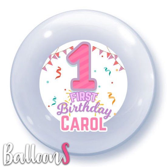 BD09 Baby Birthday Bubble Balloon