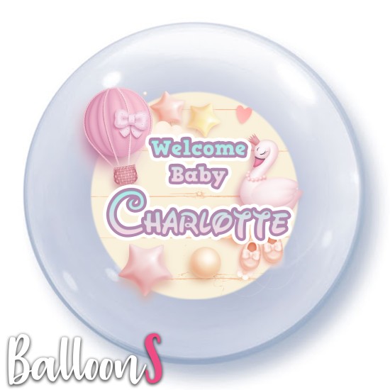 WB03 Baby Welcome Home Bubble Balloon