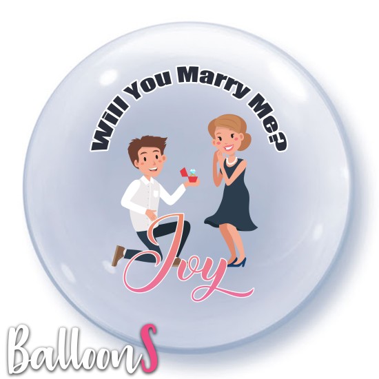 PM10 Propose Marry Bubble Balloon 10