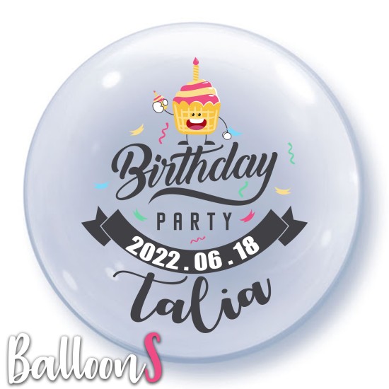 HB18 Birthday Bubble Balloon 18