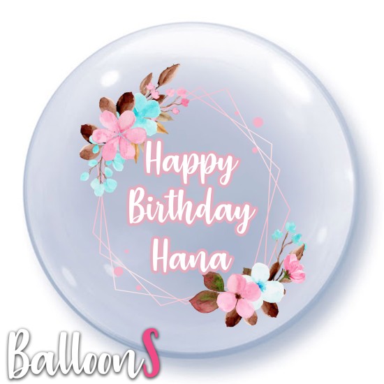 HB19 Birthday Bubble Balloon 19