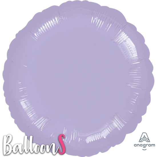 20571 18" Anagram Pastel Purple Foil Circle Balloon