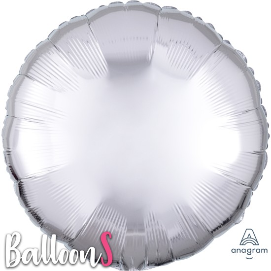 20576 18" Anagram Silver Foil Circle Balloon