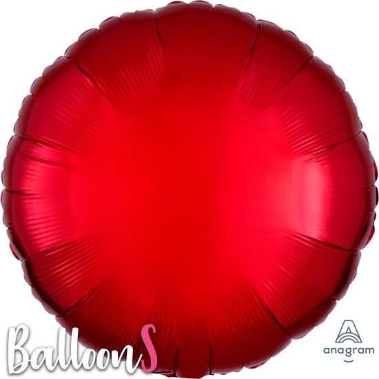 20584 18" Anagram Red Foil Circle Balloon