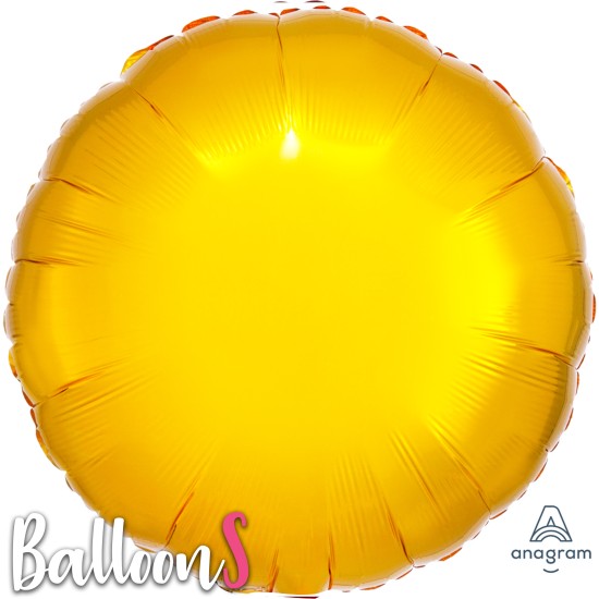 20585 18" Anagram Gold Foil Circle Balloon