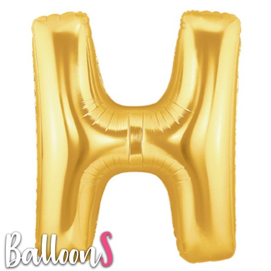 GL08   34" Gold Letter Balloon H