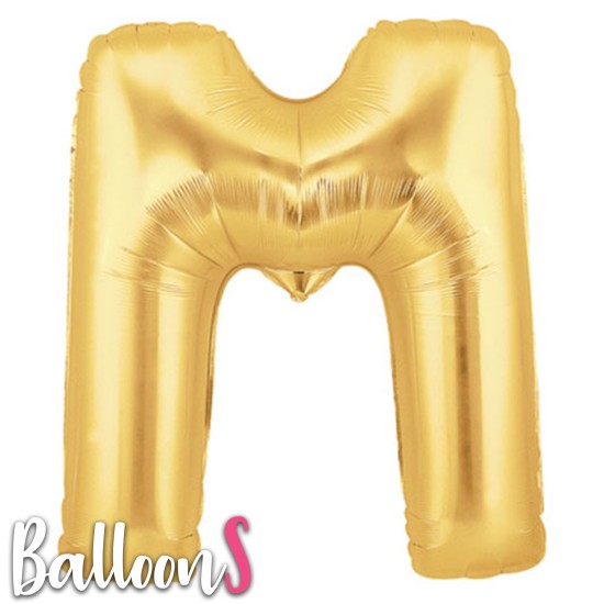 GL13   34" Gold Letter Balloon M