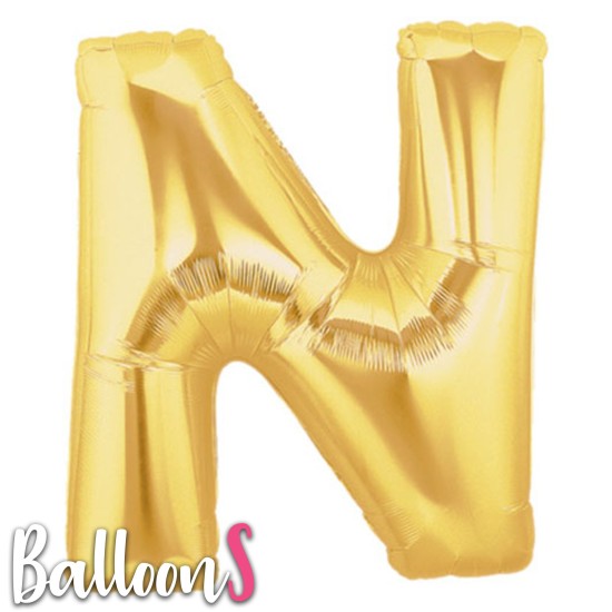 GL14   34" Gold Letter Balloon N