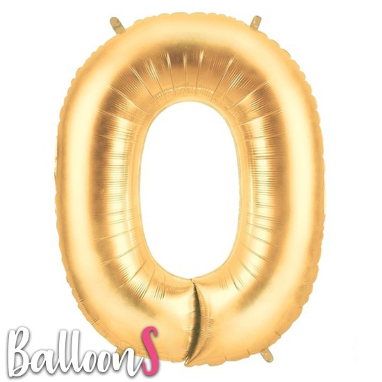 GL15   34" Gold Letter Balloon O