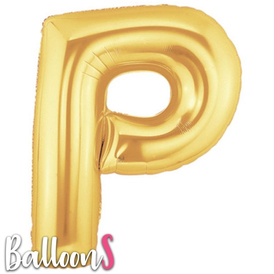 GL16   34" Gold Letter Balloon P