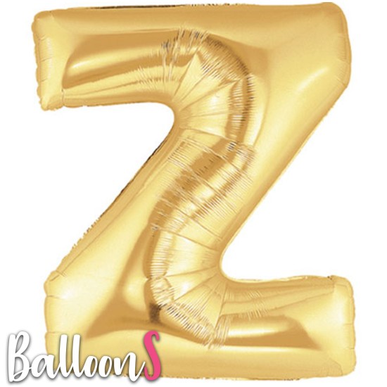 GN26   34" Gold Letter Balloon Z