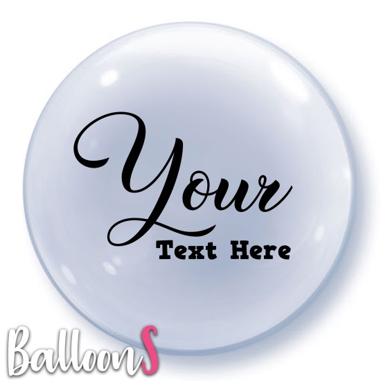 SC01 Black Font Bubble Balloon