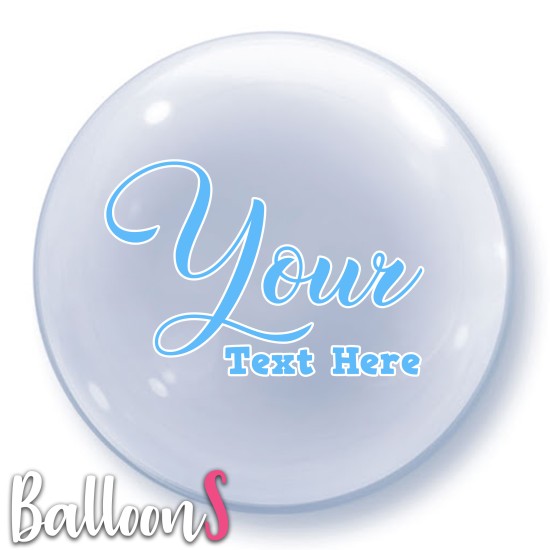SC06 Blue Font Bubble Balloon