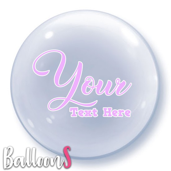SC09 Lilac Font Bubble Balloon
