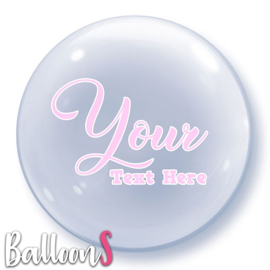 SC08 Pink Font Bubble Balloon