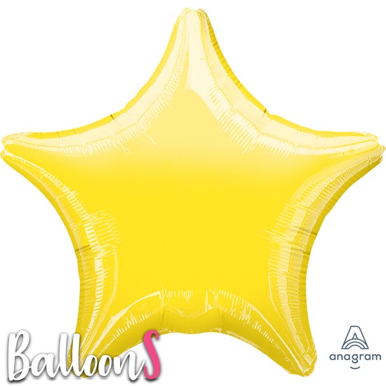 04552 18" Anagram Yellow Foil Star Balloon