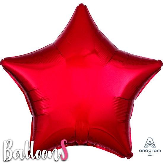 30584 18" Anagram Red Foil Star Balloon