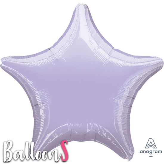 31571 18" Anagram Pastel Purple Foil Star Balloon